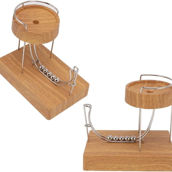 Perpetual Motion Machine Desk Toy, Stainless Steel Kinetic Art Perpetual Motion - Picture 8 of 9